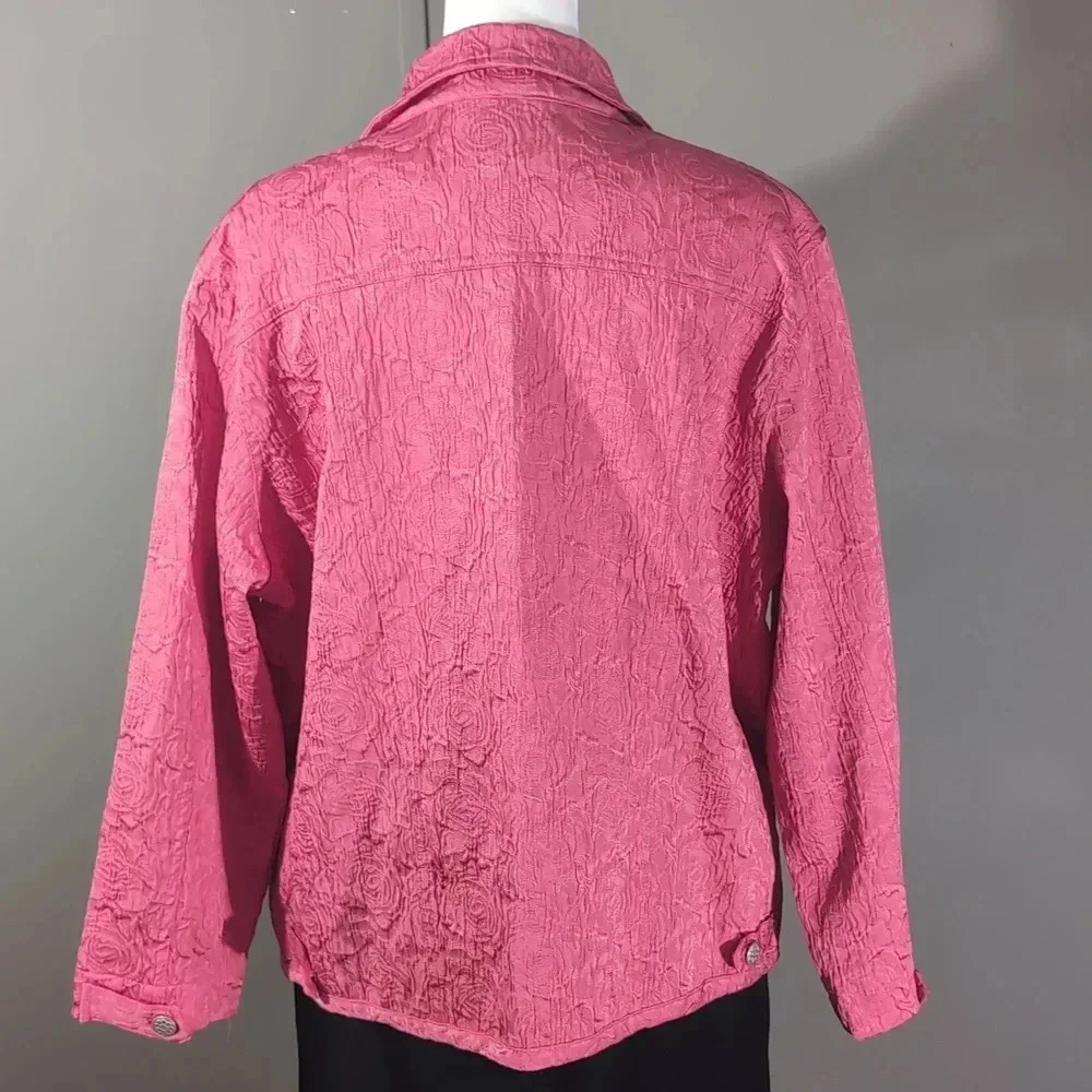 GW Jeans Co Pink Floral Cotton Jacket